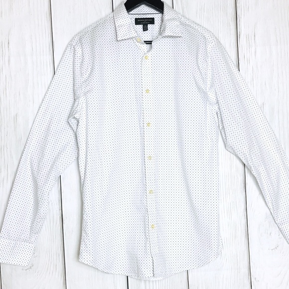 Banana Republic Other - Banana Republic Mens White & Blue Print Button Up Banana Republic Other - Banana Republic Mens White & Blue Print Button Up